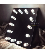 Безрамное гримерное зеркало с подсветкой 80х60 см