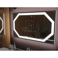 Зеркало для ванной с подсветкой Потенза 120х80 см