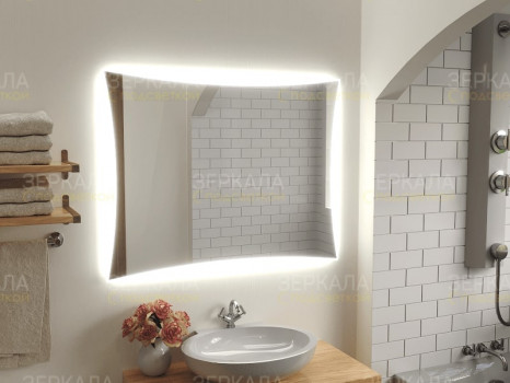 Зеркало в ванну с подсветкой Авиано 85х85 cм